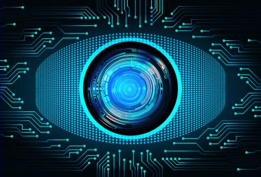 Siber güvenlik kavramı arka plan, dijital soyut vektör çizimi tasarımı