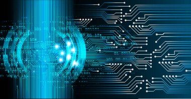 Siber güvenlik kavramı arka plan, dijital soyut vektör çizimi