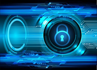 Soyut yüksek hızlı dijital internet bağlantısı tasarımı, siber güvenlik kavramı arka planı