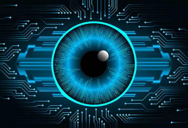 Cyber security concept background, digital abstract vector illustration design