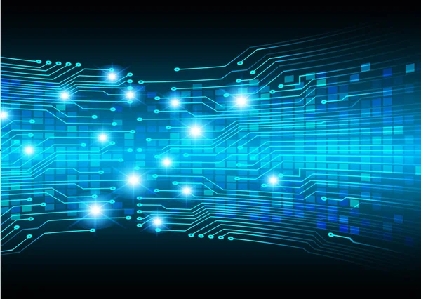 Mavi siber devre gelecekteki teknoloji konsepti