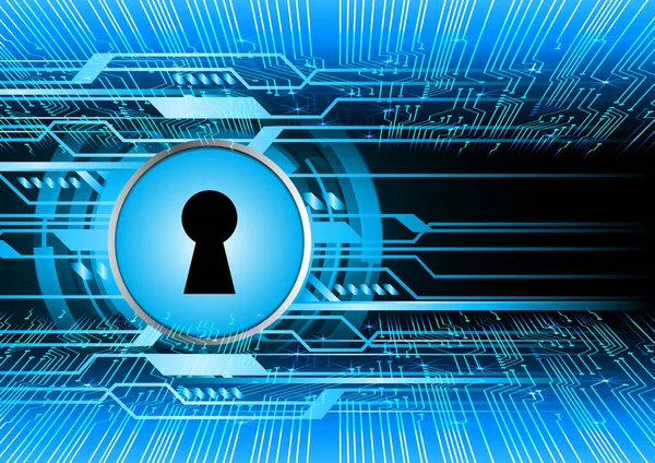 anahtar deliğine sahip siber güvenlik kavramı, soyut yüksek hızlı dijital internet bağlantı tasarımı
