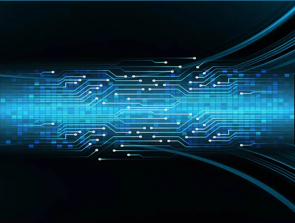 Mavi siber devre gelecekteki teknoloji konsepti
