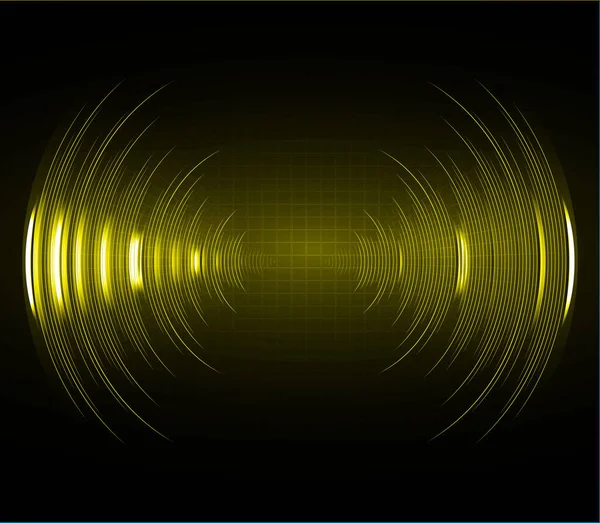 Zvukové Vlny Kmitající Světlo — Stockový vektor