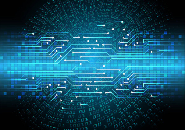 Абстрактный фон для технологии кибербезопасности, концепция информационной кибербезопасности. Векторная иллюстрация.