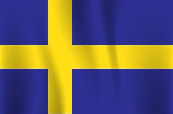 Schweden Flaggenvektor Zeichen — Stockvektor