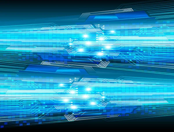 Mavi siber devre gelecekteki teknoloji konsepti