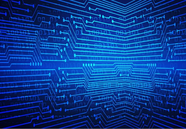 Mavi siber devre gelecekteki teknoloji konsepti