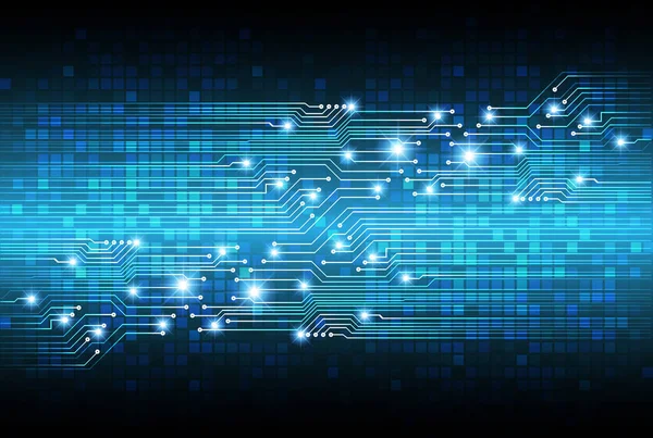 Mavi siber devre gelecekteki teknoloji konsepti