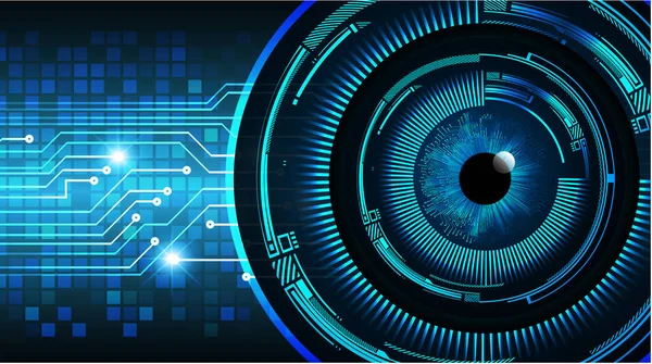 güvenlik siber konsepti göz, soyut yüksek hızlı dijital internet bağlantısı tasarımı