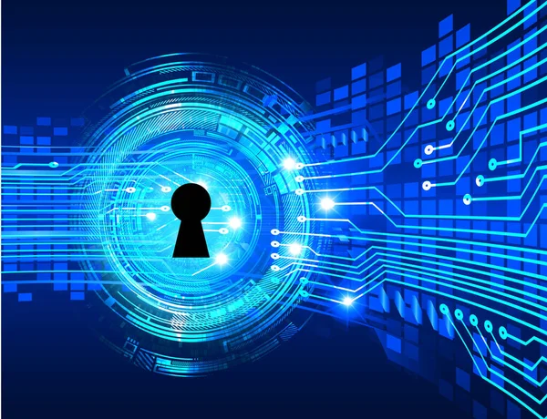 anahtar deliğine sahip siber güvenlik kavramı, soyut yüksek hızlı dijital internet bağlantı tasarımı