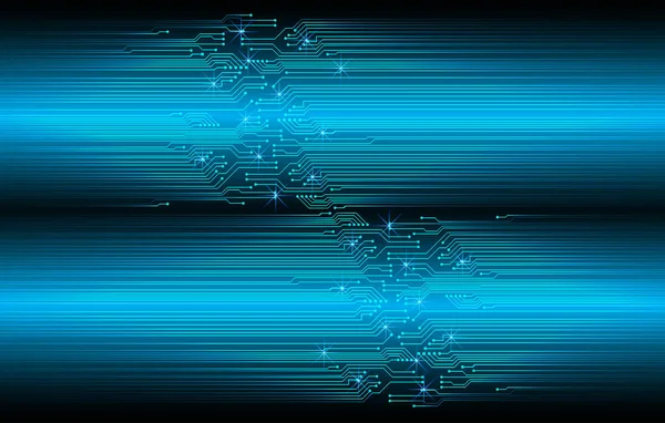 Blue Cyber Circuit Future Technology Background — стоковый вектор