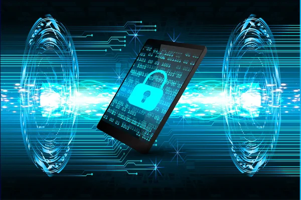 Soyut yüksek hızlı dijital internet bağlantısı tasarımı, siber güvenlik kavramı arka planı