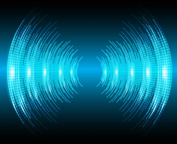 Siber güvenlik teknolojisi, bilgi siber güvenlik kavramı için soyut bir geçmiş. Vektör illüstrasyonu.