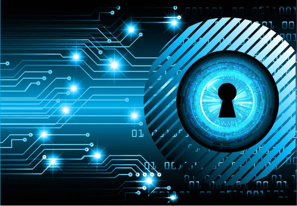 Siber Güvenlik Konsepti. Sayısal Arkaplanda Kapatılmış Asma Kilit 