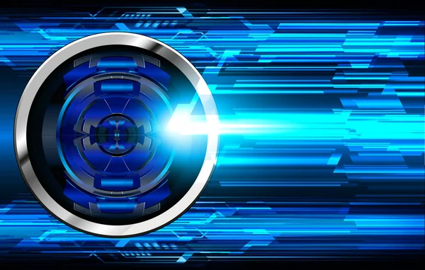 Mavi göz siber devre gelecekteki teknoloji konsepti