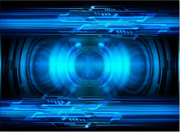 Mavi göz siber devre gelecekteki teknoloji konsepti