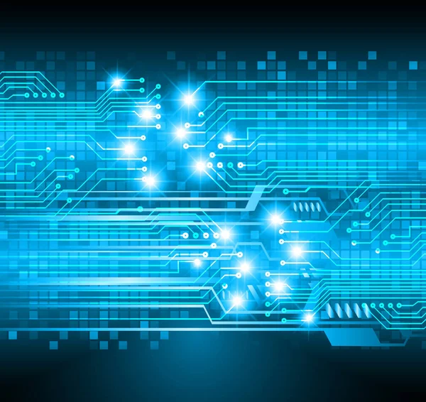 Mavi siber devre gelecekteki teknoloji konsepti