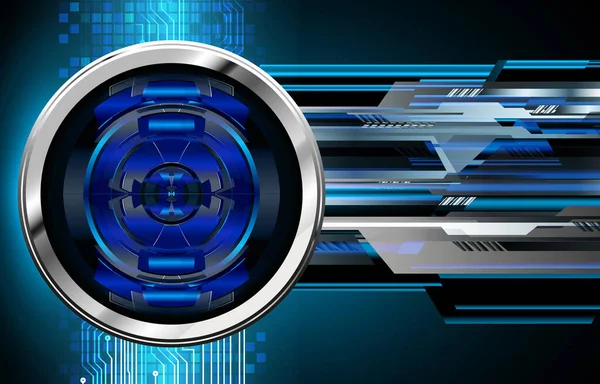 Mavi göz siber devre gelecekteki teknoloji konsepti