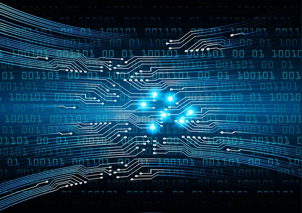 Mavi siber devre gelecekteki teknoloji konsepti