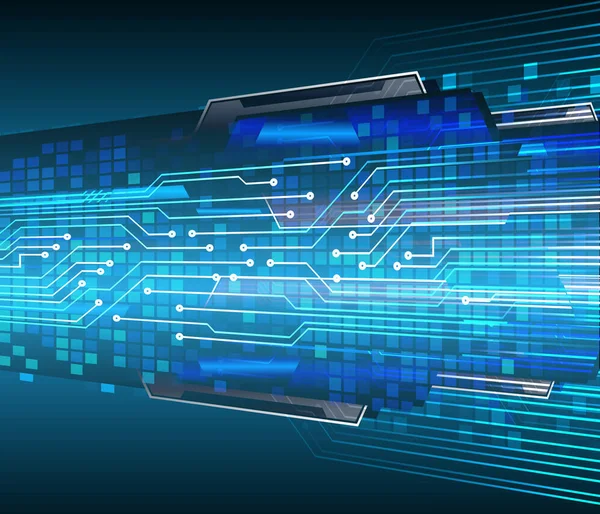 Mavi siber devre gelecekteki teknoloji konsepti