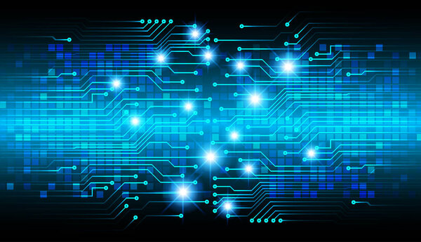 Абстрактная концепция футуристических технологий. Цифровые данные.