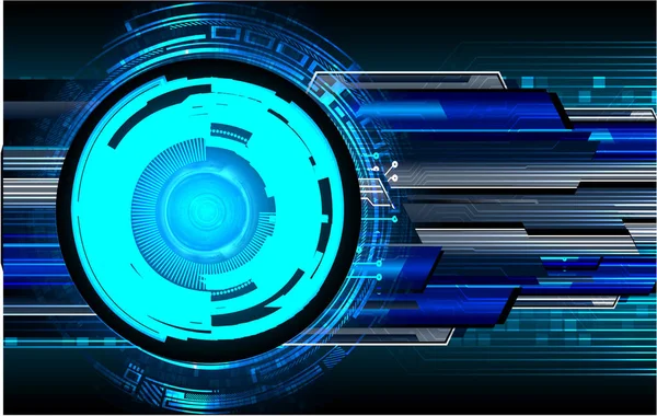 Mavi göz siber devre gelecekteki teknoloji konsepti