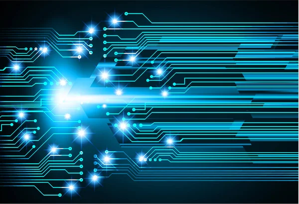 Mavi siber devre gelecekteki teknoloji konsepti