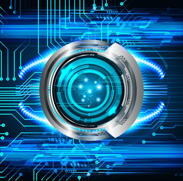 Mavi göz siber devre gelecekteki teknoloji konsepti