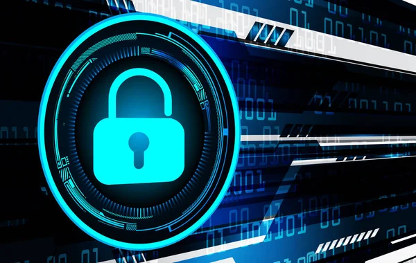 Soyut yüksek hızlı dijital internet bağlantısı tasarımı, siber güvenlik kavramı arka planı