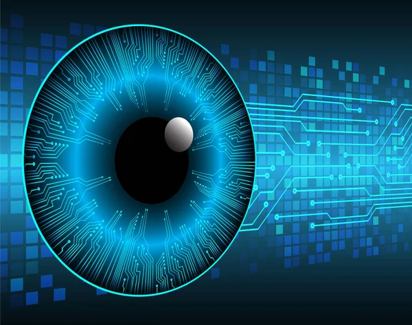 güvenlik siber konsepti göz, soyut yüksek hızlı dijital internet bağlantısı tasarımı