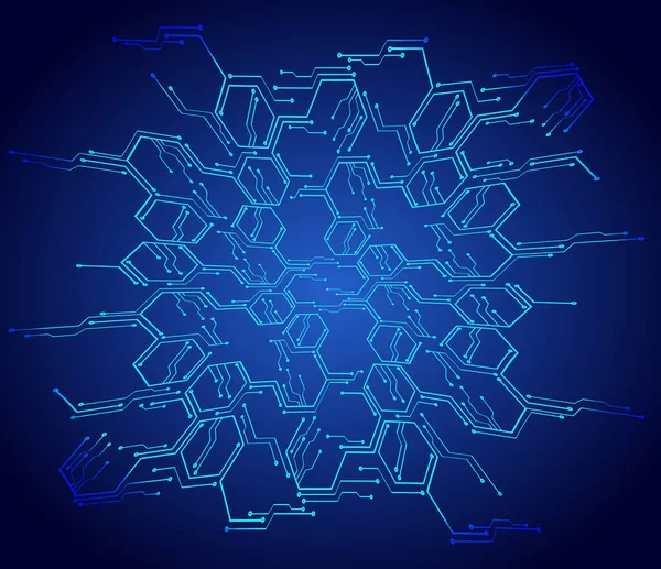 Concepto Datos Abstractos Digitales Vector Ilustración Fondo — Archivo Imágenes Vectoriales