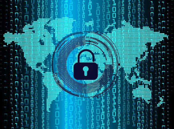 Dijital arkaplanda soyut yüksek hız ve siber güvenlik tasarımı