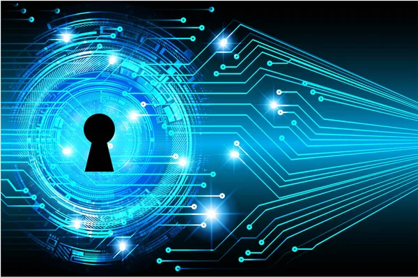 anahtar deliğine sahip siber güvenlik kavramı, soyut yüksek hızlı dijital internet bağlantı tasarımı
