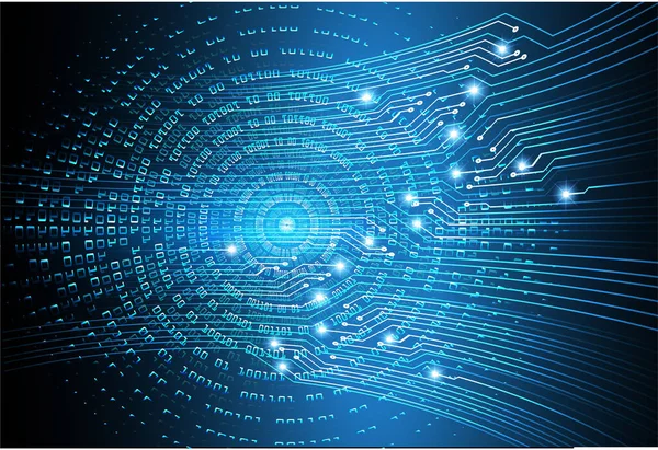 Siber güvenlik teknolojisi, bilgi siber güvenlik kavramı için soyut bir geçmiş. Vektör illüstrasyonu.