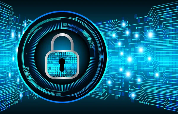 Siber Güvenlik Konsepti. Sayısal Arkaplanda Kapatılmış Asma Kilit 