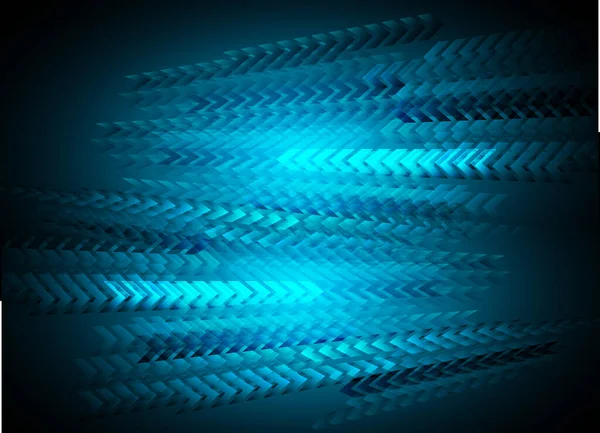 Tmavě Modrá Světlo Abstraktní Vektor Pohybu — Stockový vektor