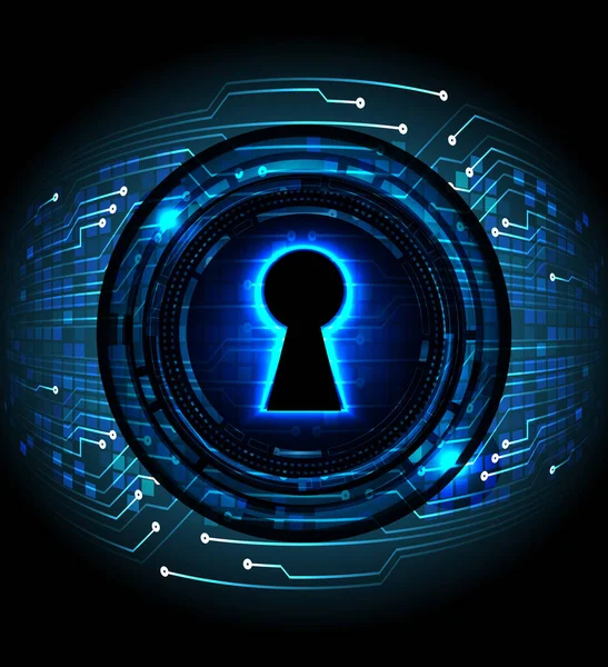 anahtar deliğine sahip siber güvenlik kavramı, soyut yüksek hızlı dijital internet bağlantı tasarımı