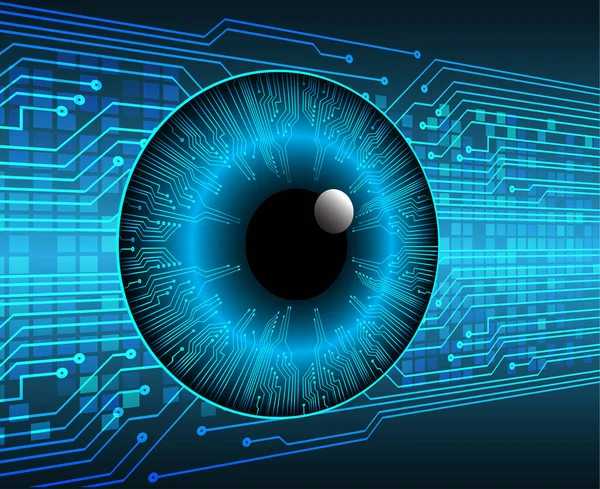 güvenlik siber konsepti göz, soyut yüksek hızlı dijital internet bağlantısı tasarımı