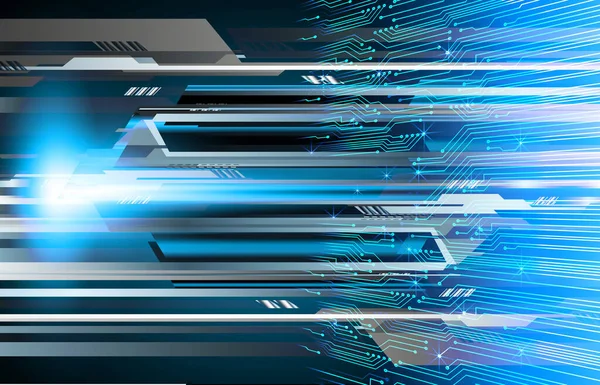 Mavi siber devre gelecekteki teknoloji konsepti