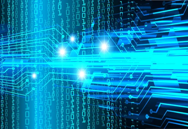 Mavi siber devre gelecekteki teknoloji konsepti