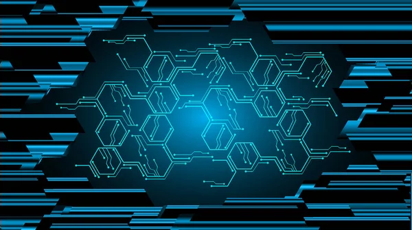 Mavi siber devre gelecekteki teknoloji konsepti