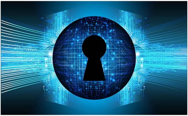 anahtar deliğine sahip siber güvenlik kavramı, soyut yüksek hızlı dijital internet bağlantı tasarımı