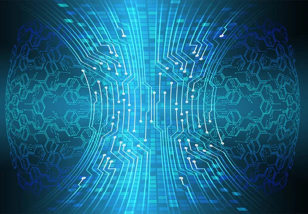 Soyut fütüristik teknoloji kavramı. Dijital Veri İllüstrasyonu.