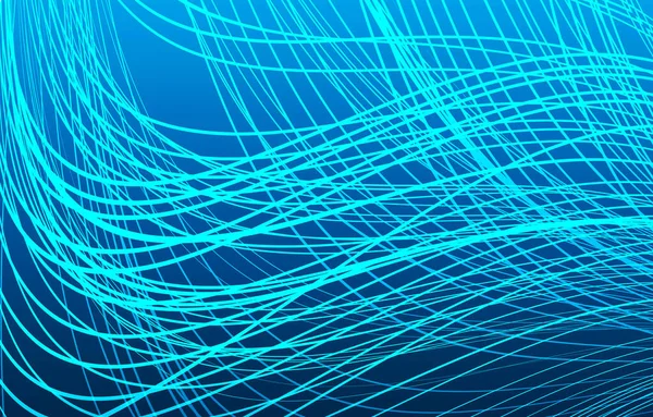 Koyu mavi Işık Soyut Teknoloji arka planı, dalga