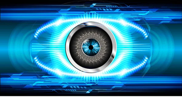 güvenlik siber konsepti göz, soyut yüksek hızlı dijital internet bağlantısı tasarımı