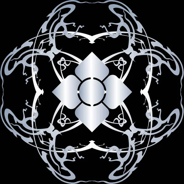 Tayland sanat dekorasyonu unsuru. Vektör illüstrasyonu