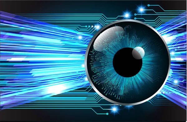 güvenlik siber konsepti göz, soyut yüksek hızlı dijital internet bağlantısı tasarımı