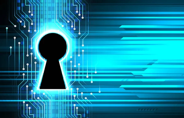 anahtar deliğine sahip siber güvenlik kavramı, soyut yüksek hızlı dijital internet bağlantı tasarımı
