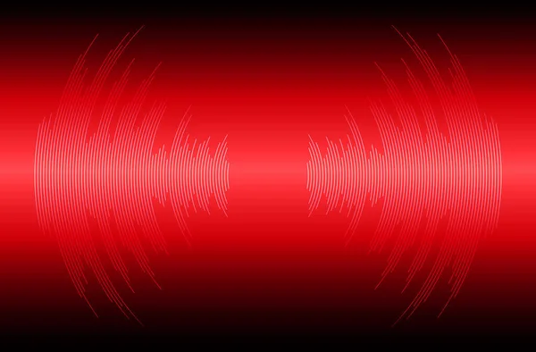 Звуковые Волны Осциллирующие Свет — стоковый вектор